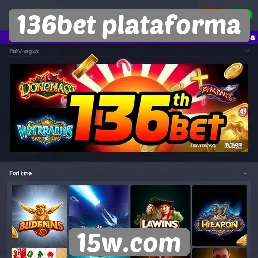 Variedade de jogos disponíveis na 136bet plataforma